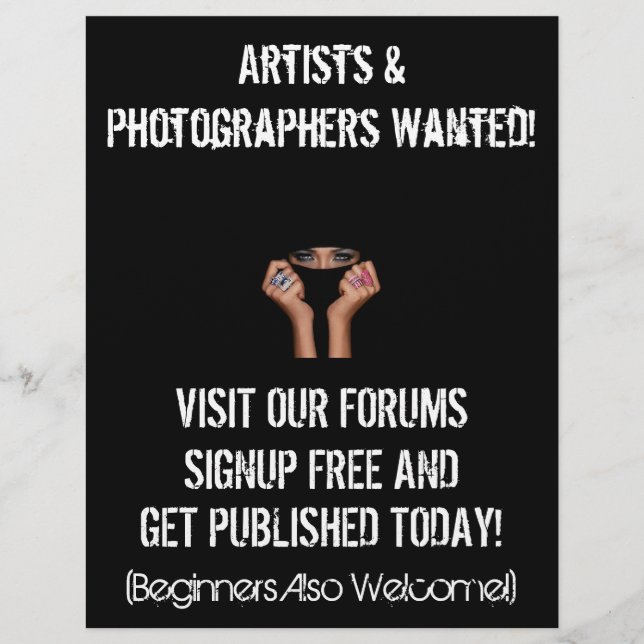 Princess Porträtt Marknadsföring Flyer (Framsidan)