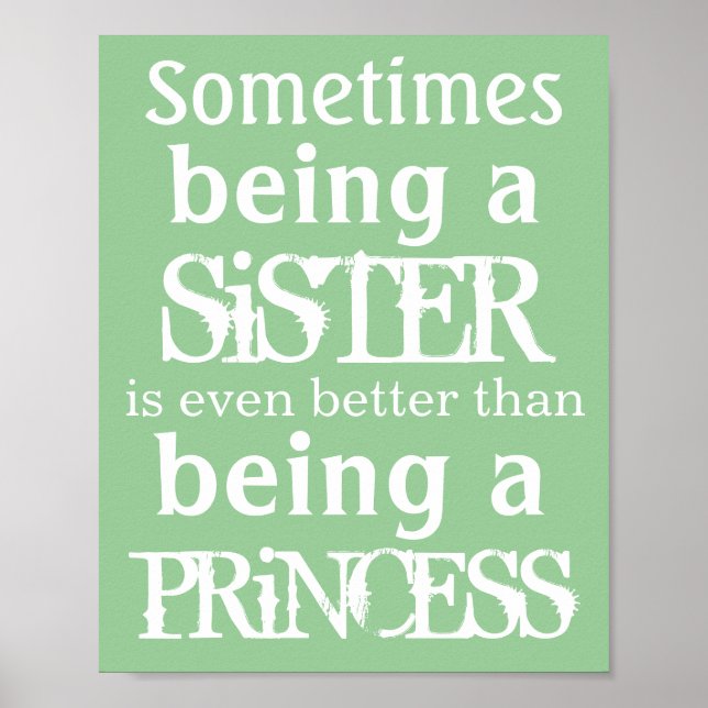 Princess poster för systrar (Framsidan)