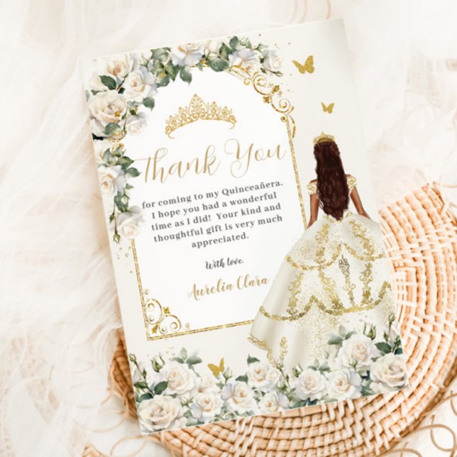 Princess Quinceañera Champagne Ivory Ro Dress Tack Kort (Skapare uppladdad)
