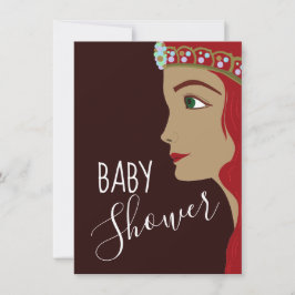 Princess Red Baby Shower Bingo Inbjudningar