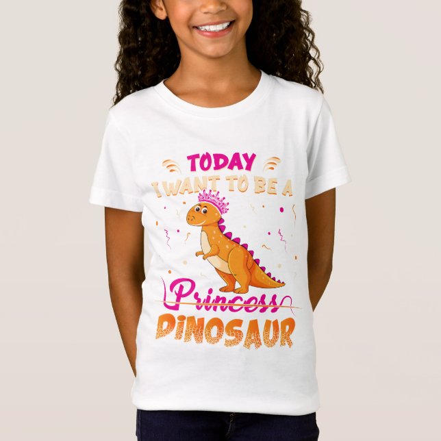 Princess Rex Dino Diva T Shirt (Framsida)