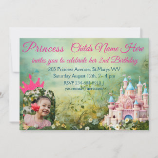 Princess Rosa Birthday Castle Blommigt Fairytale