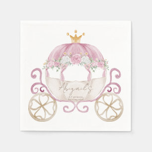 Princess Rosa Carriage Baby Shower Pappersservett