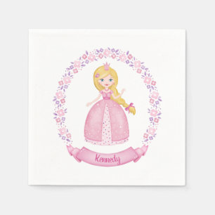Princess Rosa Cute Personlig Pappersservett