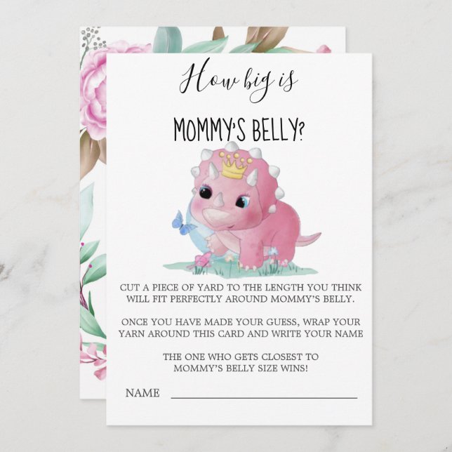 Princess Rosa Dinosaur How Big is Mamma's Belly (Fram/baksida)