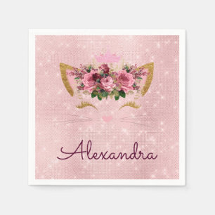 Princess Rosa Gnistra Kattunge Monogram Pappersservett