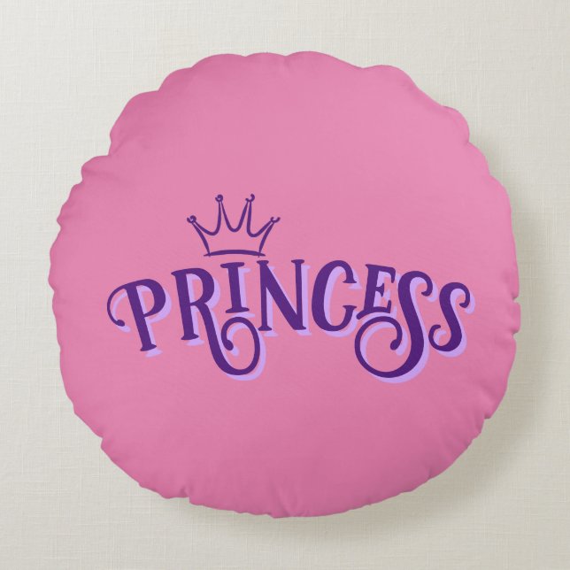 Princess Round Pillow Rund Kudde (Framsidan)