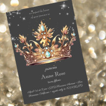 Princess royal Birthday bjudande
