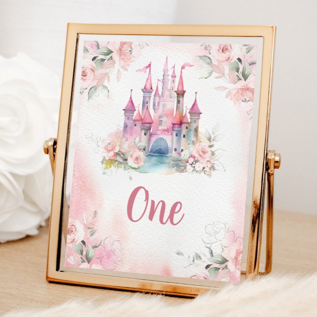 Princess Royal Castle 5:e födelsedag Bordsnummer Poster (Skapare uppladdad)