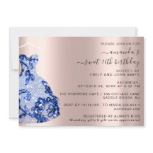 Princess Royal Ro Dress Sweet 16th Blue Navy