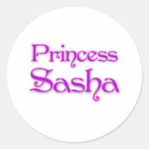 Princess Sasha Runt Klistermärke