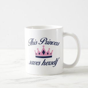 Princess Saves Herself Kaffemugg