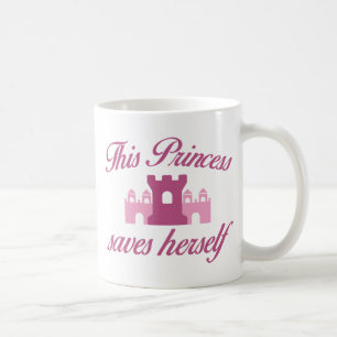 Princess Saves Herself Kaffemugg