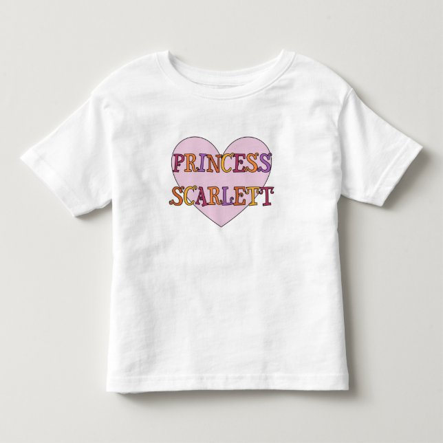 Princess Scarlett Småbarn T Shirt (Framsida)