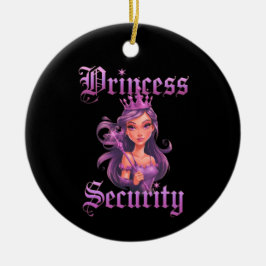 Princess Security: Behålla Din lilla Royalty Säker Julgransprydnad Keramik