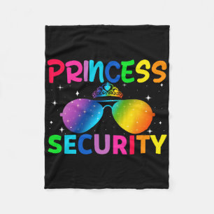 Princess Security Birthday Halloween fest Funny M Fleecefilt