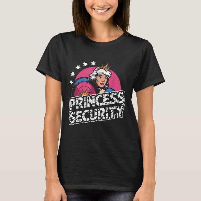 Princess Security Birthday Pappa &amp; Mamma Boys  T Shirt (Framsida)