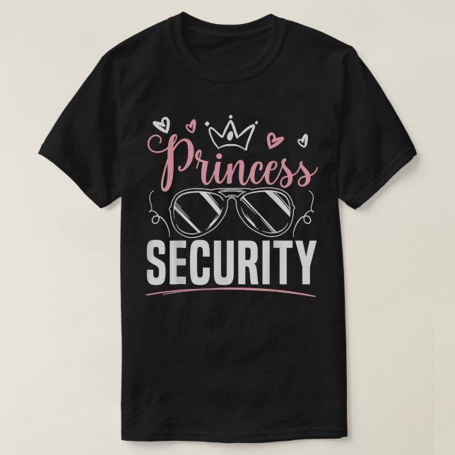 Princess Security Design för ett team Big Brother  T Shirt (Design framsida)