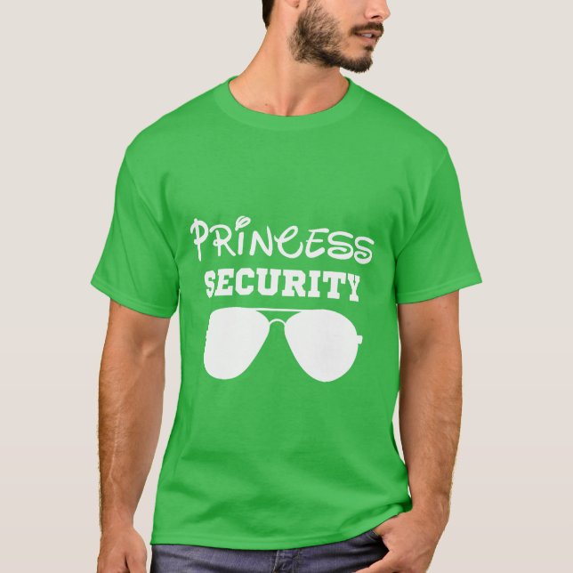 Princess Security Far och Daughters Giftfath T Shirt (Framsida)