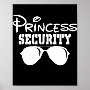 Princess Security Födelsedagsfest Matching Family Poster