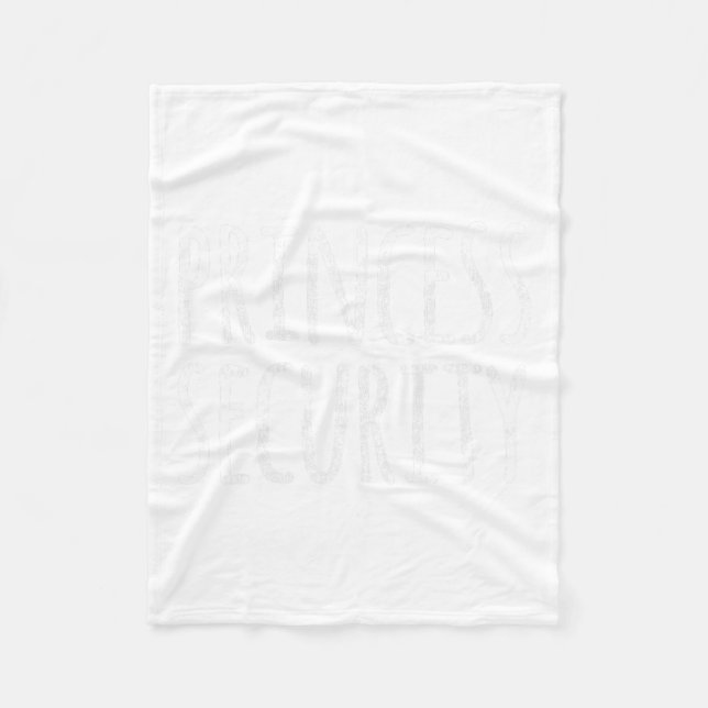 Princess Security Halloween Costume Pappa Manar Ma Fleecefilt (Framsidan)