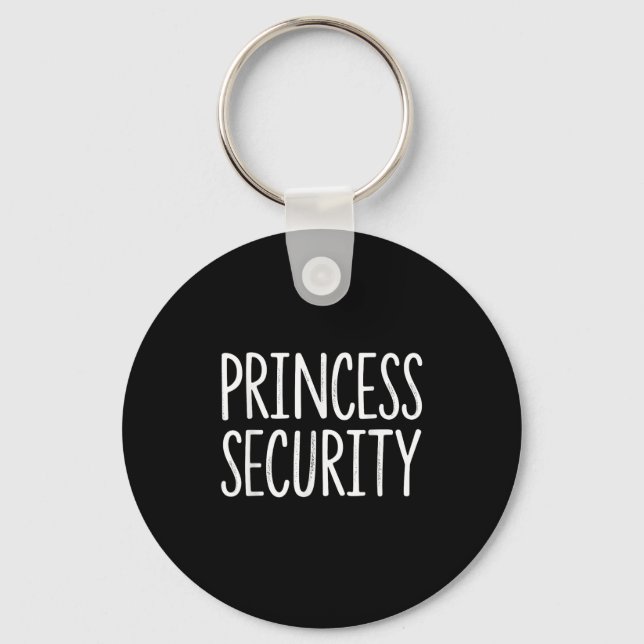 Princess Security Halloween Costume Pappa Manar Ma Nyckelring (Framsida)