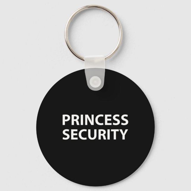 Princess Security Halloween Costume Pappa Manar Ma Nyckelring (Framsida)