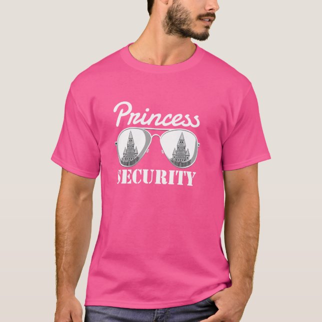 Princess Security Halloween Parent Costume Princes T Shirt (Framsida)