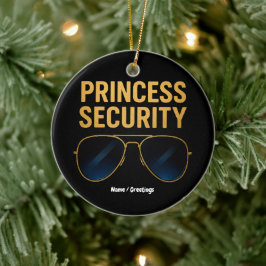 Princess Security Magic Halloween Födelsedagsfest Julgransprydnad Keramik