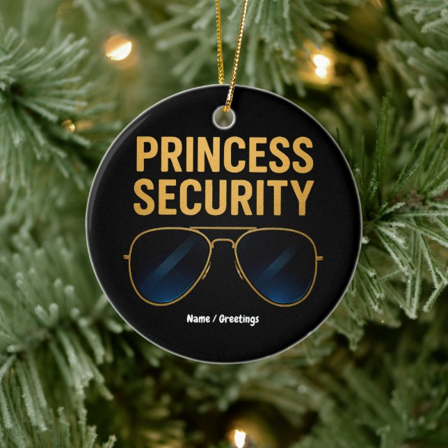 Princess Security Magic Halloween Födelsedagsfest Julgransprydnad Keramik (Träd)