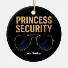 Princess Security Magic Halloween Födelsedagsfest Julgransprydnad Keramik
