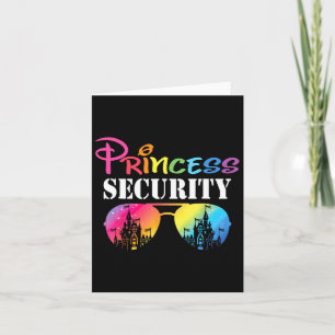 Princess Security Mamma Pappa Family Birthday Hall Kort