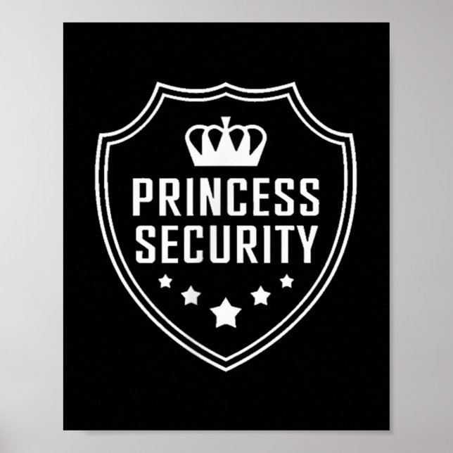 Princess Security Protection Birthday Family Match Poster (Framsidan)