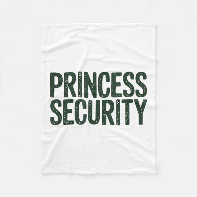 Princess Security Protection Matching Family Vinta Fleecefilt (Framsidan)