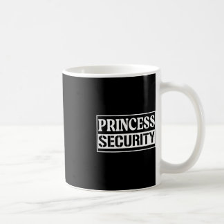 Princess Security Roligt Birthday Halloween fest d Kaffemugg