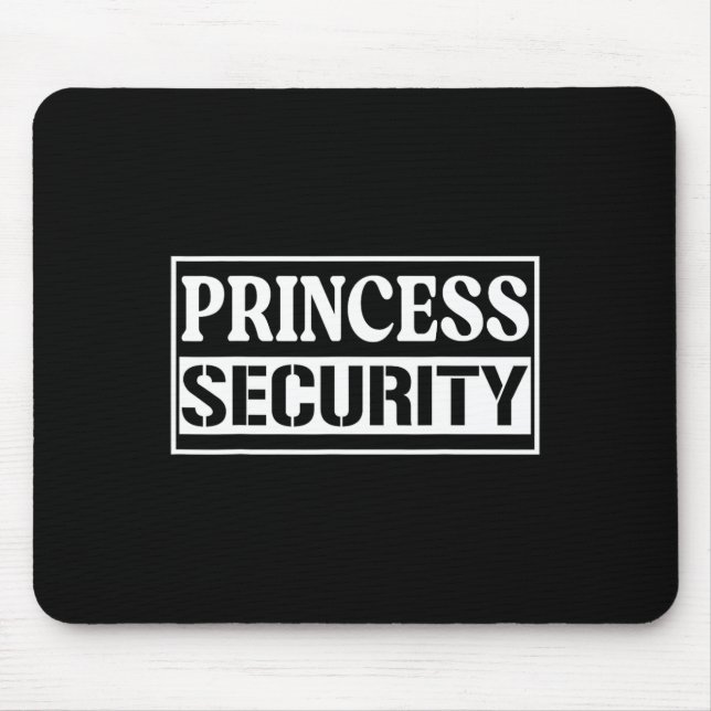 Princess Security Roligt Birthday Halloween fest D Musmatta (Framsidan)