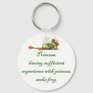 Princess Seeks Frog Keychain Nyckelring
