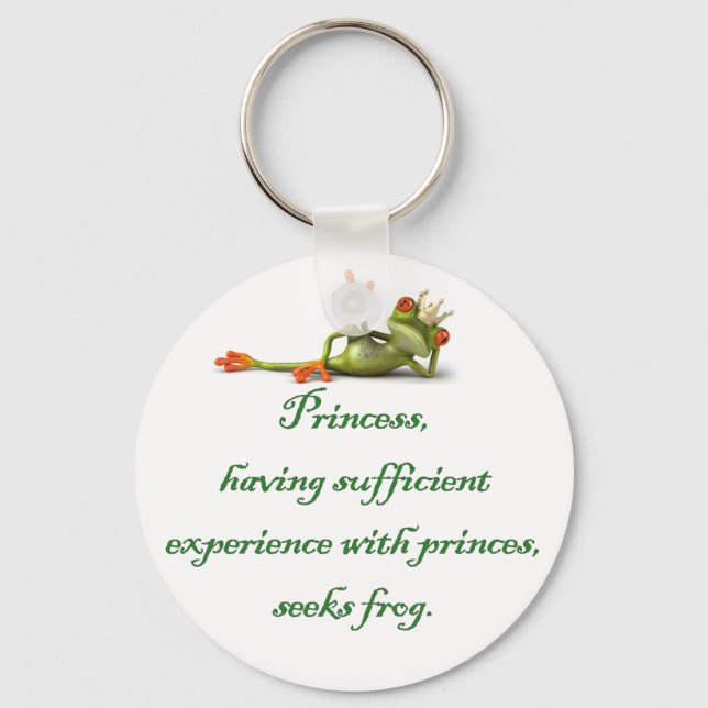 Princess Seeks Frog Keychain Nyckelring (Framsida)