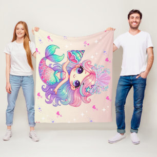 Princess Sjöjungfru Blanket Fleecefilt