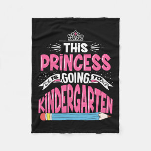 Princess ska till Kindergarten Girl tillbaka till  Fleecefilt