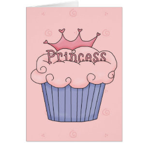 Princess skräddarsy Muffin - Hälsningskort