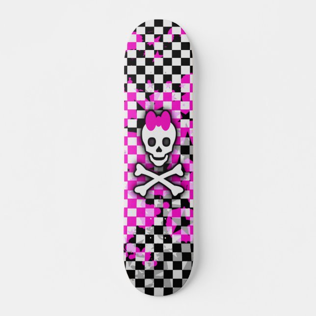 Princess Skull Girls Skateboard (Framsida)