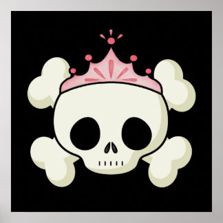 Princess Skull Poster