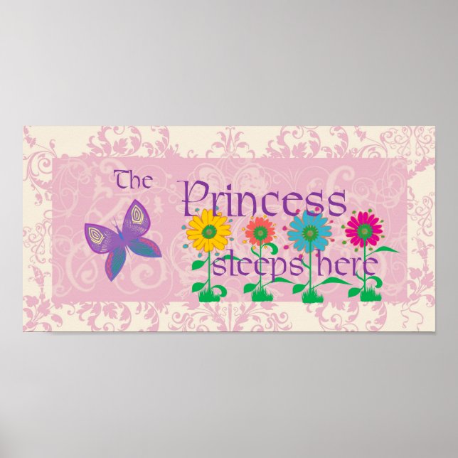 Princess Sleeps här Poster (Framsidan)