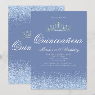 Princess Slösa Blänka Quinceanera Inbjudan