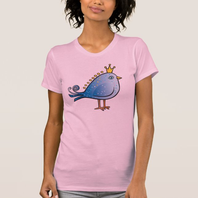 Princess Slösa Fågel T-tröja T-shirt (Framsida)