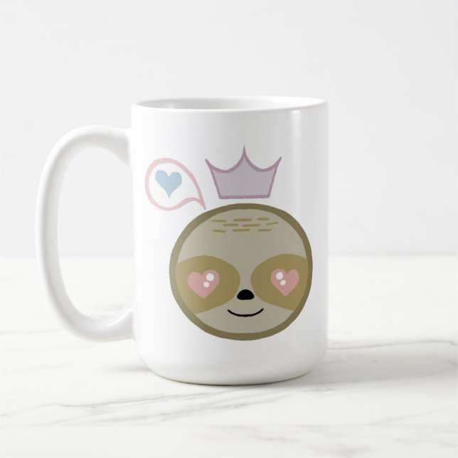 Princess Sloth Kaffemugg (Vänster)