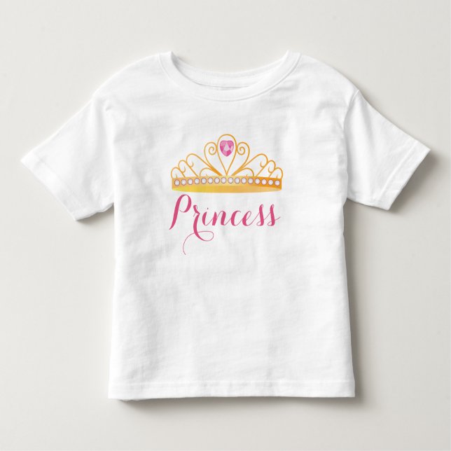 Princess Småbarn Shirt Tee Shirt (Framsida)
