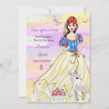 Princess Snowy Birthday bjudande