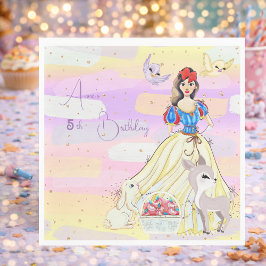 Princess Snowy Birthday Pappersservett